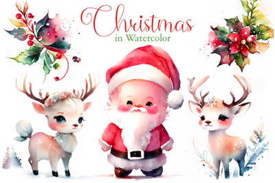 Christmas in Watercolor Sublimation Set