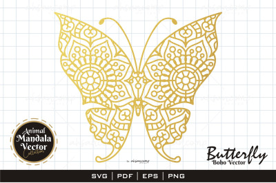 Butterfly 08 Boho Vector