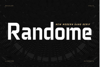 Randome Typeface