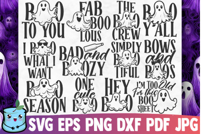 Boo Halloween SVG Bundle