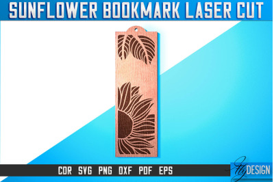 Sunflower Bookmark Laser Cut SVG |  Bookmark Laser Cut SVG Design |