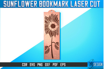 Sunflower Bookmark Laser Cut SVG | Bookmark Laser Cut SVG Design |