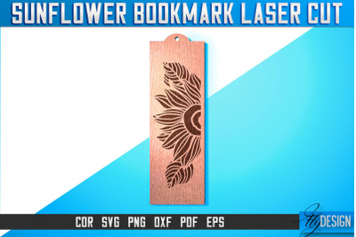 Sunflower Bookmark Laser Cut SVG | Bookmark Laser Cut SVG Design |