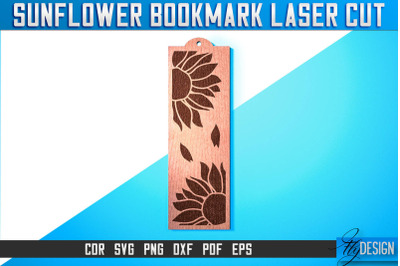 Sunflower Bookmark Laser Cut SVG | Bookmark Laser Cut SVG Design |