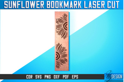 Sunflower Bookmark Laser Cut SVG | Bookmark Laser Cut SVG Design |