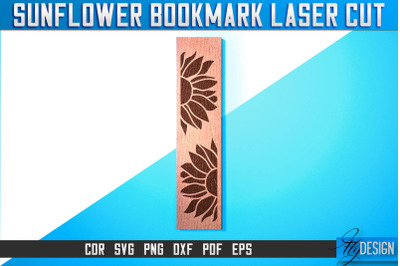 Sunflower Bookmark Laser Cut SVG | Bookmark Laser Cut SVG Design |