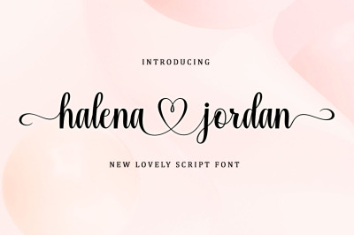 Halena Jordan Script Font