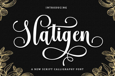 Slatigen Script Font