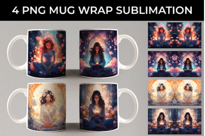 Blooming Serenity - Meditation Mug Wrap Bundle