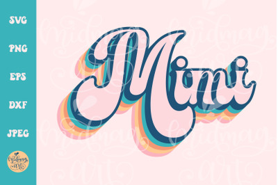 Mimi layered text SVG, Grandma cut file