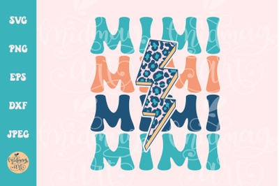 Mimi lightning bolt SVG, Grandma cut file