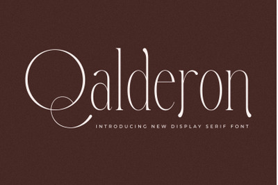 Qalderon Typeface