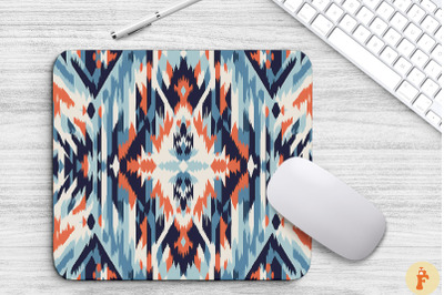 Geometric Ethnic Ikat Boho Mouse Pad