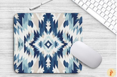 Geometric Ethnic Ikat Boho Mouse Pad