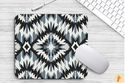 Geometric Pattern Ikat BohoMouse Pad