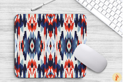 Geometric Pattern Ikat BohoMouse Pad