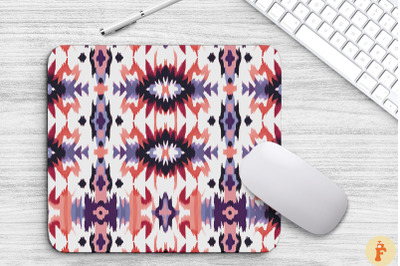 Geometric Pattern Ikat BohoMouse Pad