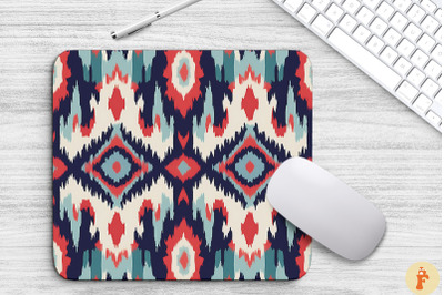 Geometric Pattern Ikat BohoMouse Pad