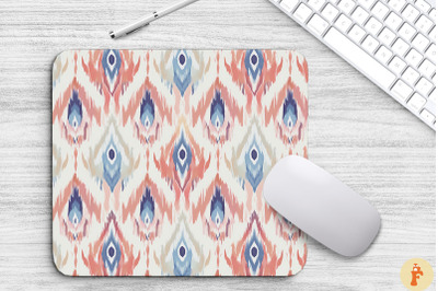 Pastel Color Ikat BohoMouse Pad