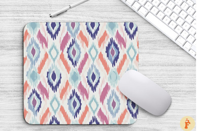 Pastel Color Ikat BohoMouse Pad