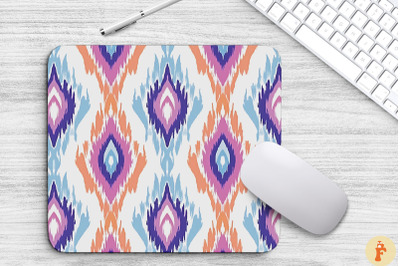 Pastel Color Ikat BohoMouse Pad