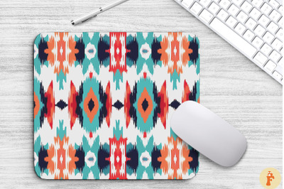 Ikat abstract geometric ethnicMouse Pad