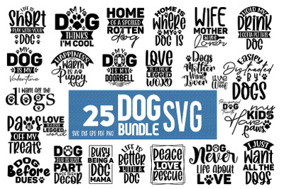 Dog SVG Design Bundle, Dow Paw Bundle