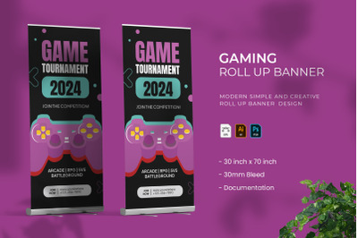 Gaming - Roll Up Banner