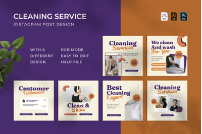 Cleaning Services - Instagram Post