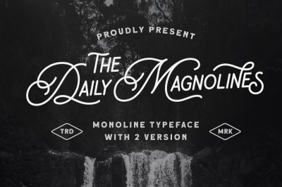Daily Magnolines - Monoline Typeface
