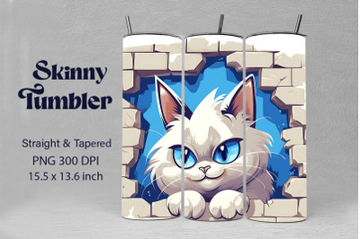 3D Graffiti Cartoon Birman Cat