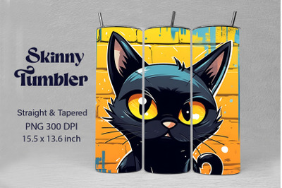 3D Graffiti Cartoon Bombay Cat