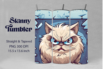 3D Graffiti Cartoon Himalayan Cat