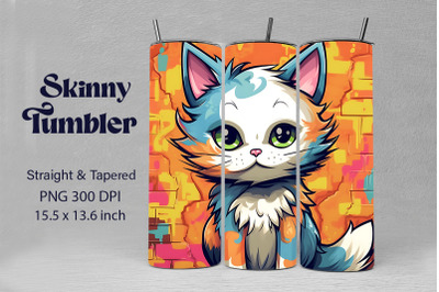 3D Graffiti Cartoon Ragdoll Cat