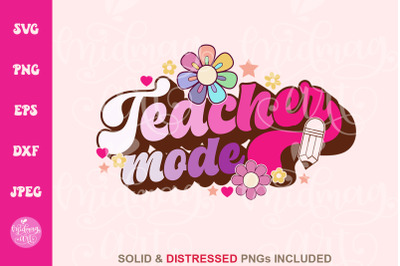 Retro Teacher mode SVG, teacher cut file