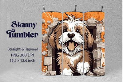 3D Graffiti Happy Brown Havanese Dog