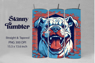 3D Graffiti Happy Bulldog