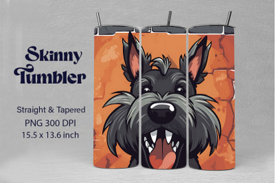 3D Graffiti Happy Scottish Terrier Dog