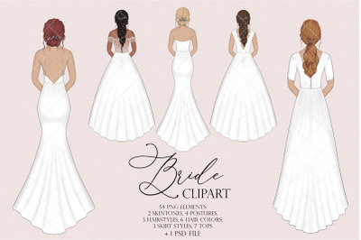 Bride clipart, Wedding clipart, Wedding bride illustration