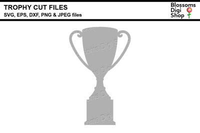 Trophy SVG, EPS, DXF, JPEG and PNG cut files