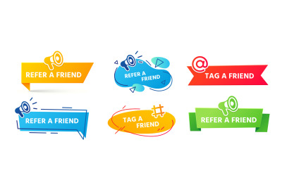 Refer friend banner. Referral program at work&2C; colleague recommendatio