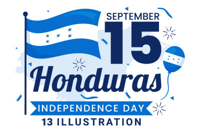 13 Honduras Independence Day Illustration