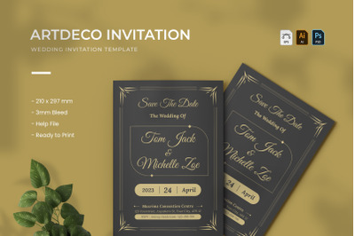 Artdeco - Wedding Invitation