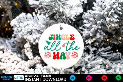 Jingle all the way svg design