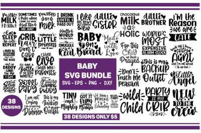 Baby SVG bundle