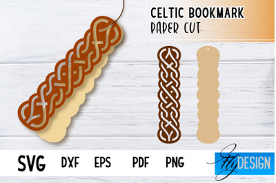 Celtic Bookmark SVG | Viking Design Bookmark SVG | Book Lover