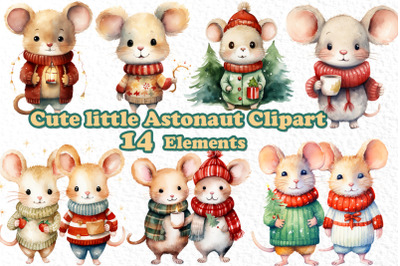 Christmas clipart,Cute Little Mouse Png,Cute Charachters