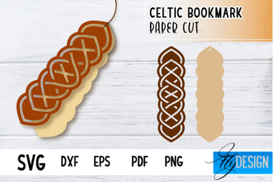 Celtic Bookmark SVG | Viking Design Bookmark SVG | Book Lover