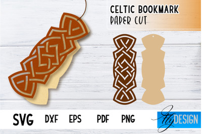 Celtic Bookmark SVG | Viking Design Bookmark SVG | Book Lover