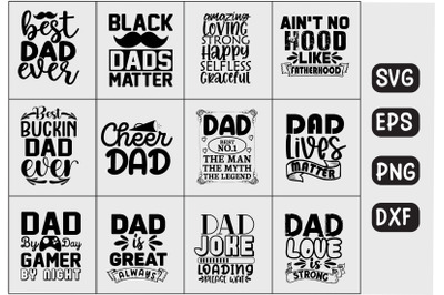 dad svg design bundle